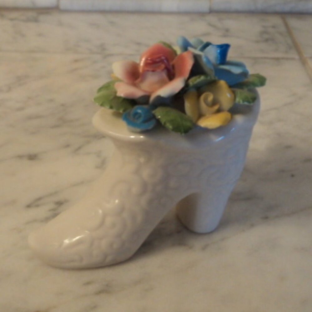 vintage shoe figurine